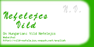 nefelejcs vild business card